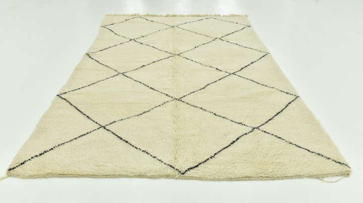 6' 6 x 9' 10 Hand Knotted Moroccan Wool Rug