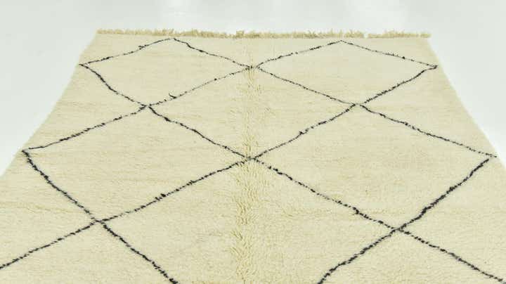 6' 6 x 9' 10 Hand Knotted Moroccan Wool Rug
