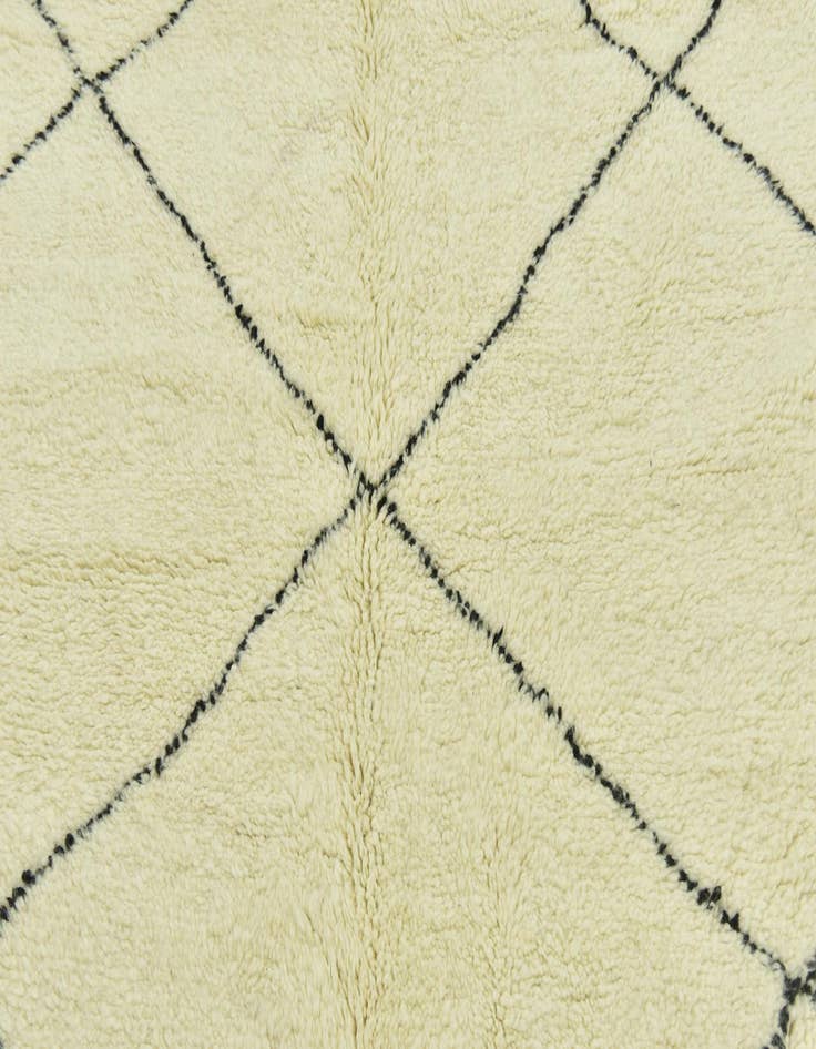 Detail image of 6' 6 x 9' 10  Hand Knotted Moroccan Wool Rug