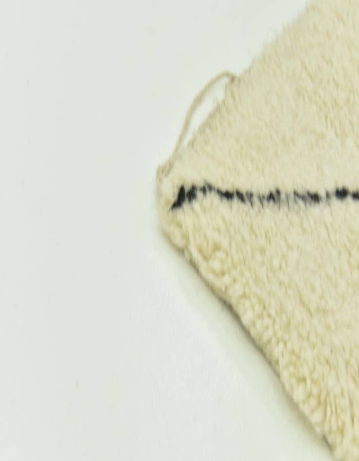 Detail image of 6' 6 x 9' 10  Hand Knotted Moroccan Wool Rug