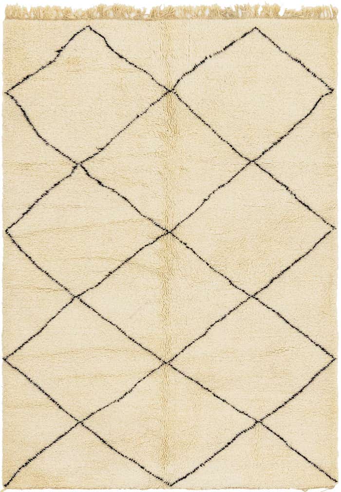 6' 6 x 9' 10 Hand Knotted Moroccan Wool Rug