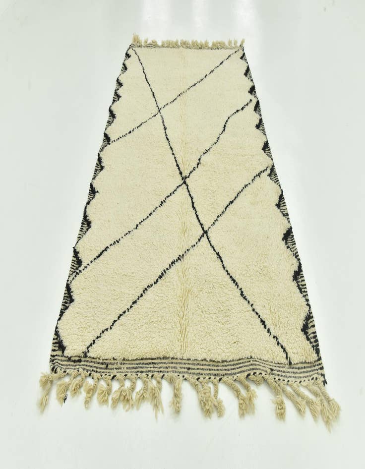 Detail image of 5' 5 x 8' 6  Hand Knotted Moroccan Wool Rug