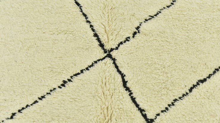 Detail image of 5' 5 x 8' 6 Hand Knotted Moroccan Wool Rug