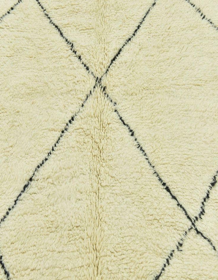 Detail image of 6' 6 x 9' 2  Hand Knotted Moroccan Wool Rug