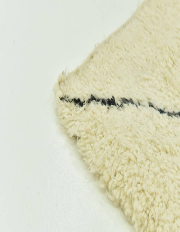 Detail image of 6' 6 x 9' 2  Hand Knotted Moroccan Wool Rug