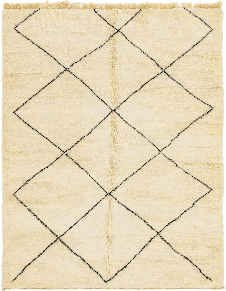 Detail image of 7' x 10' 3 Hand Knotted Moroccan Wool Rug