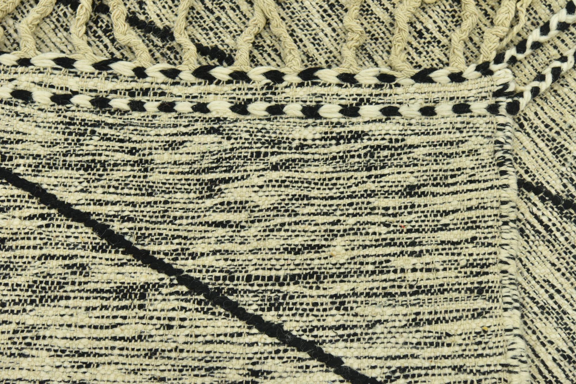 6' 7 x 12' 10 Hand Knotted Moroccan Wool Rug