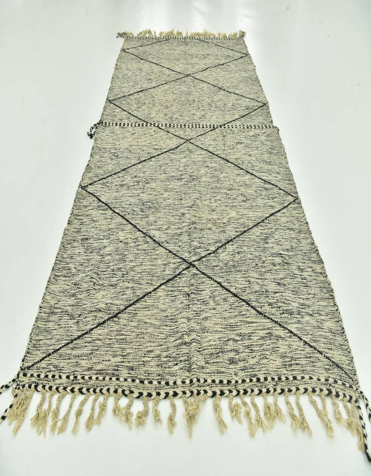 Detail image of 6' 7 x 12' 10  Hand Knotted Moroccan Wool Rug