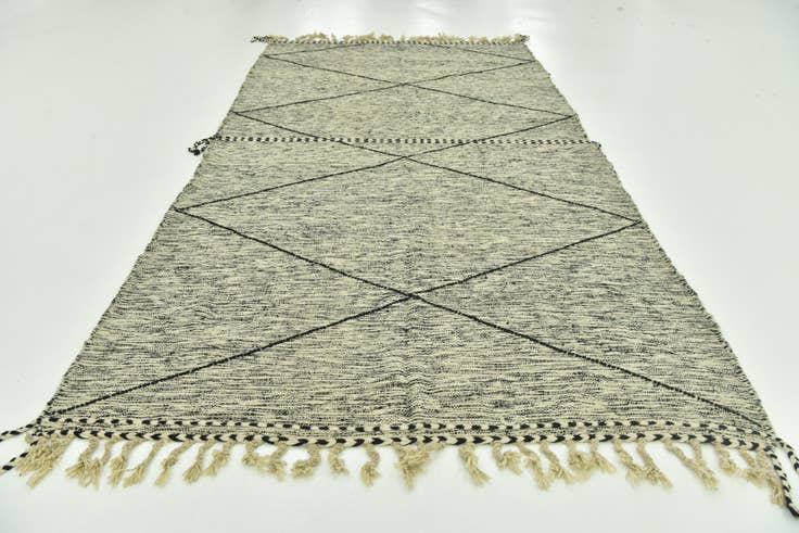 Detailansicht von 200cm x 390cm Handgeknüpft Marokkanisch Wolle Teppich