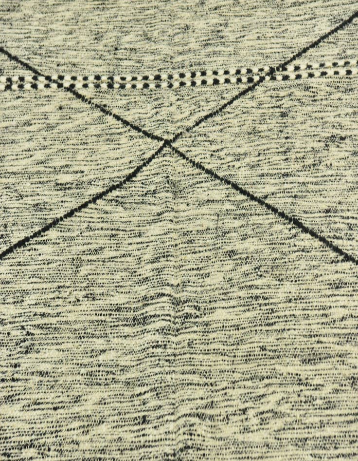 Detail image of 6' 7 x 12' 10  Hand Knotted Moroccan Wool Rug