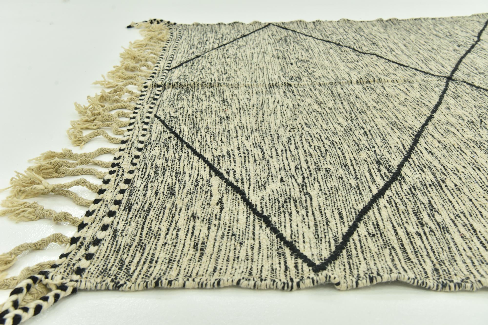 6' 7 x 12' 10 Hand Knotted Moroccan Wool Rug