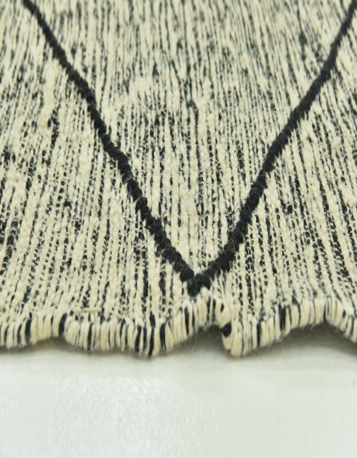 Detail image of 6' 7 x 12' 10  Hand Knotted Moroccan Wool Rug