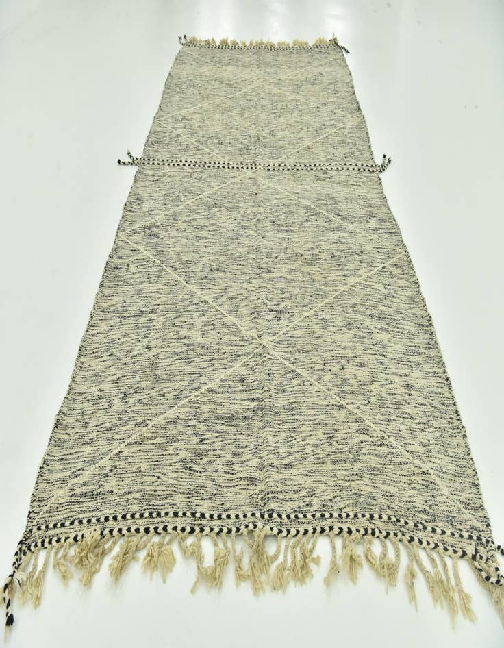 Detail image of 6' 8 x 12' 8  Hand Knotted Moroccan Wool Rug