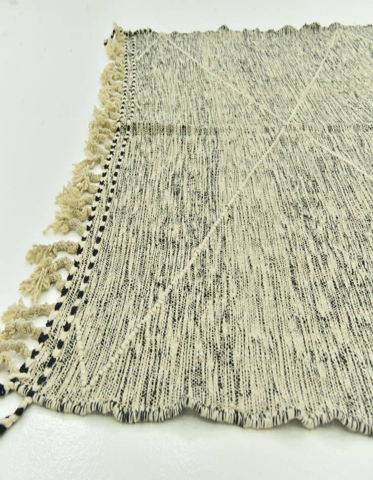 Detail image of 6' 8 x 12' 8  Hand Knotted Moroccan Wool Rug