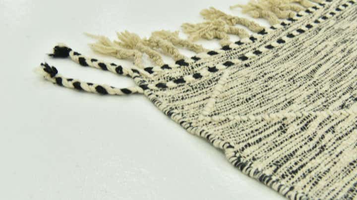 6' 8 x 12' 8 Hand Knotted Moroccan Wool Rug
