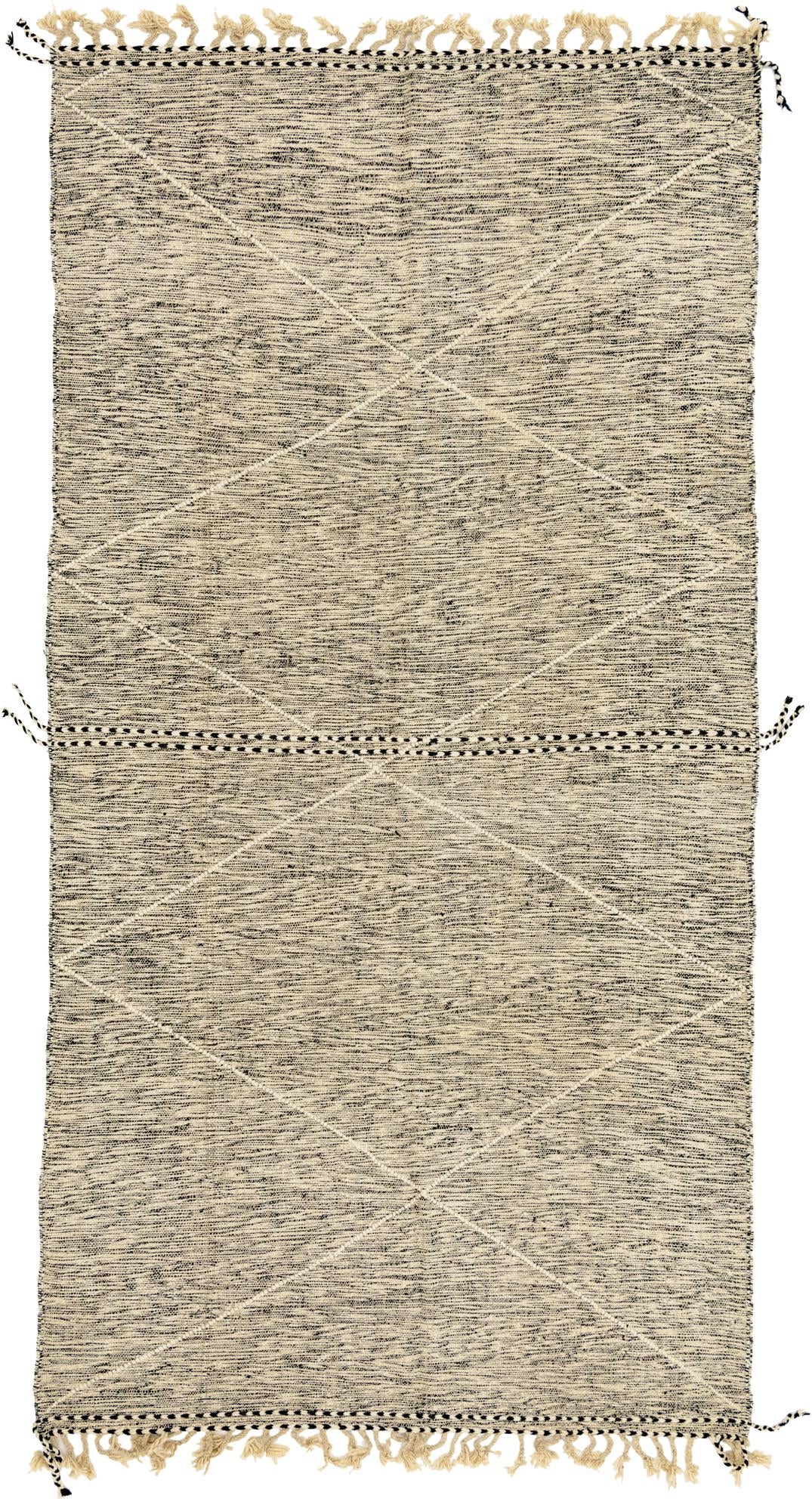 6' 8 x 12' 8 Hand Knotted Moroccan Wool Rug