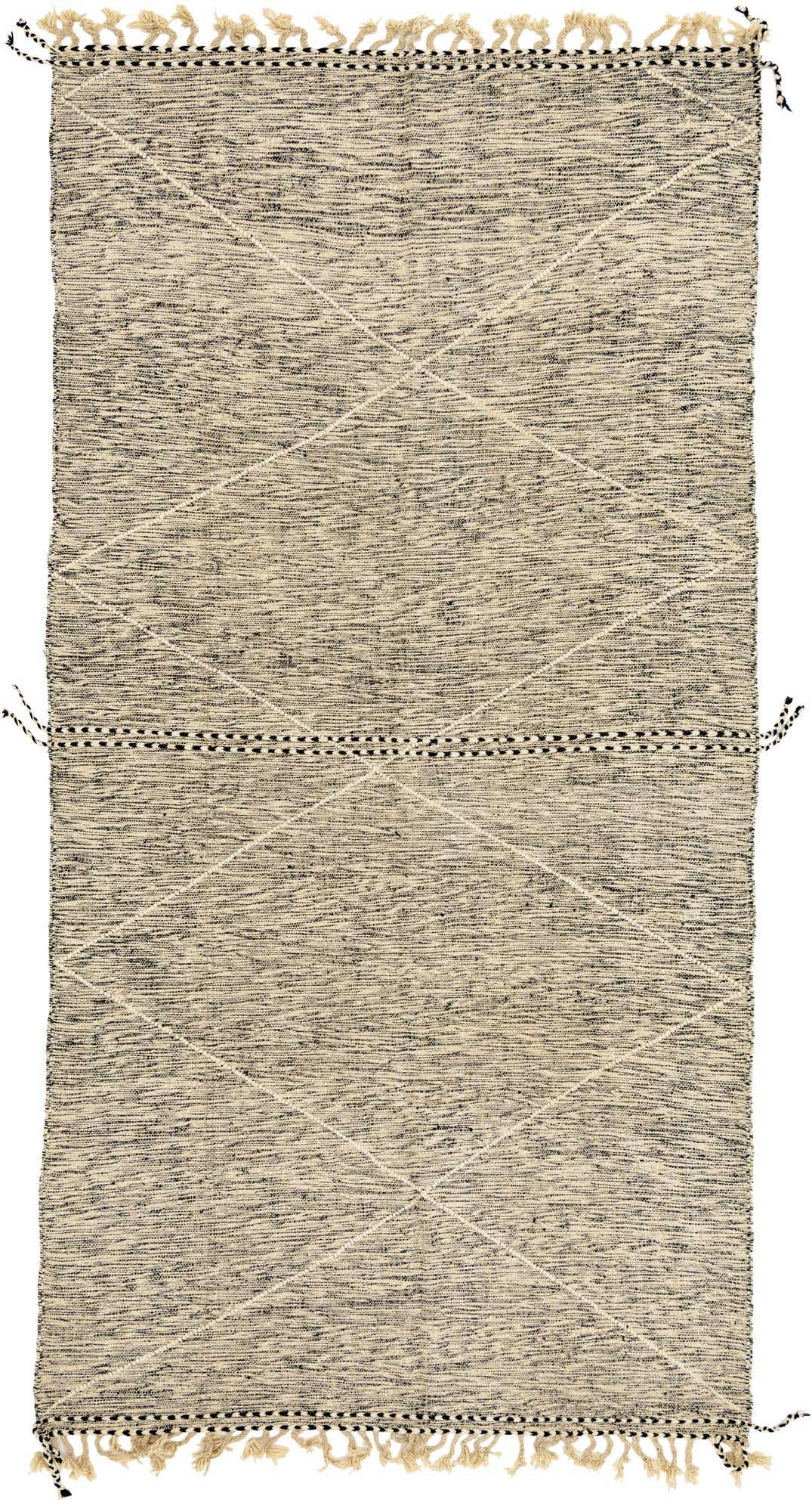 6' 8 x 12' 8 Hand Knotted Moroccan Wool Rug