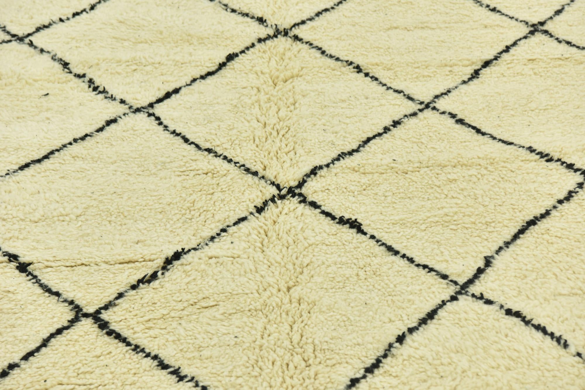 6' 8 x 9' 2 Hand Knotted Moroccan Wool Rug