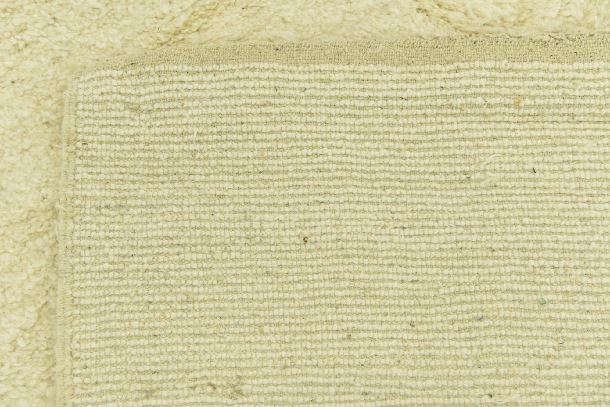 6' 8 x 9' 10 Hand Knotted Moroccan Wool Rug