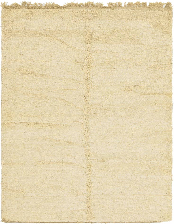Detail image of 6' 8 x 9' 10 Hand Knotted Moroccan Wool Rug