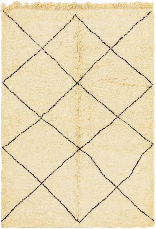 Detail image of 6' 7 x 8' Hand Knotted Moroccan Wool Rug