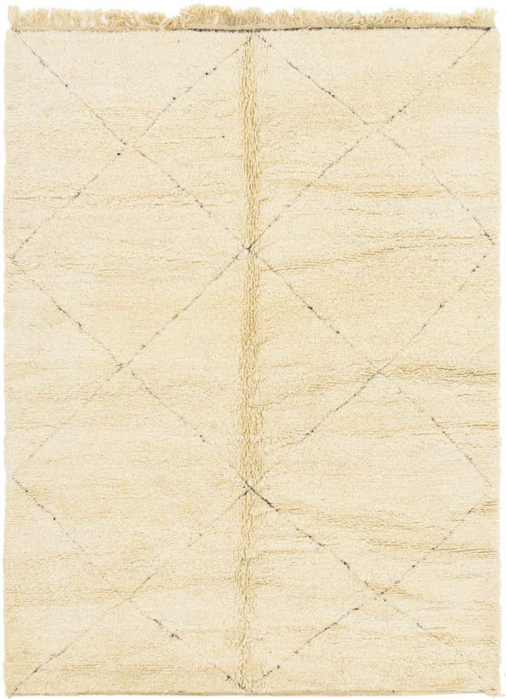 7' x 9' 7 Hand Knotted Moroccan Wool Rug