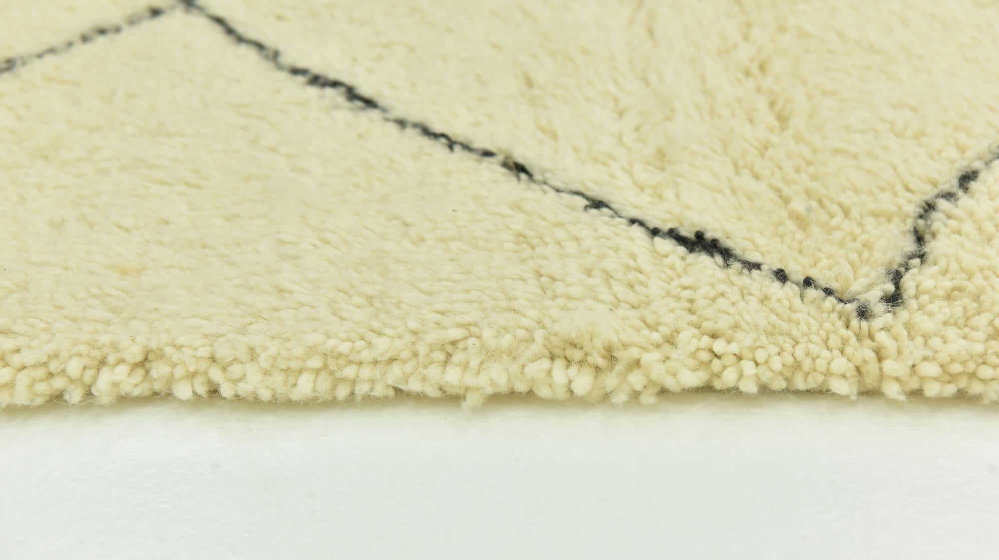 6' 5 x 10' 6 Hand Knotted Moroccan Wool Rug
