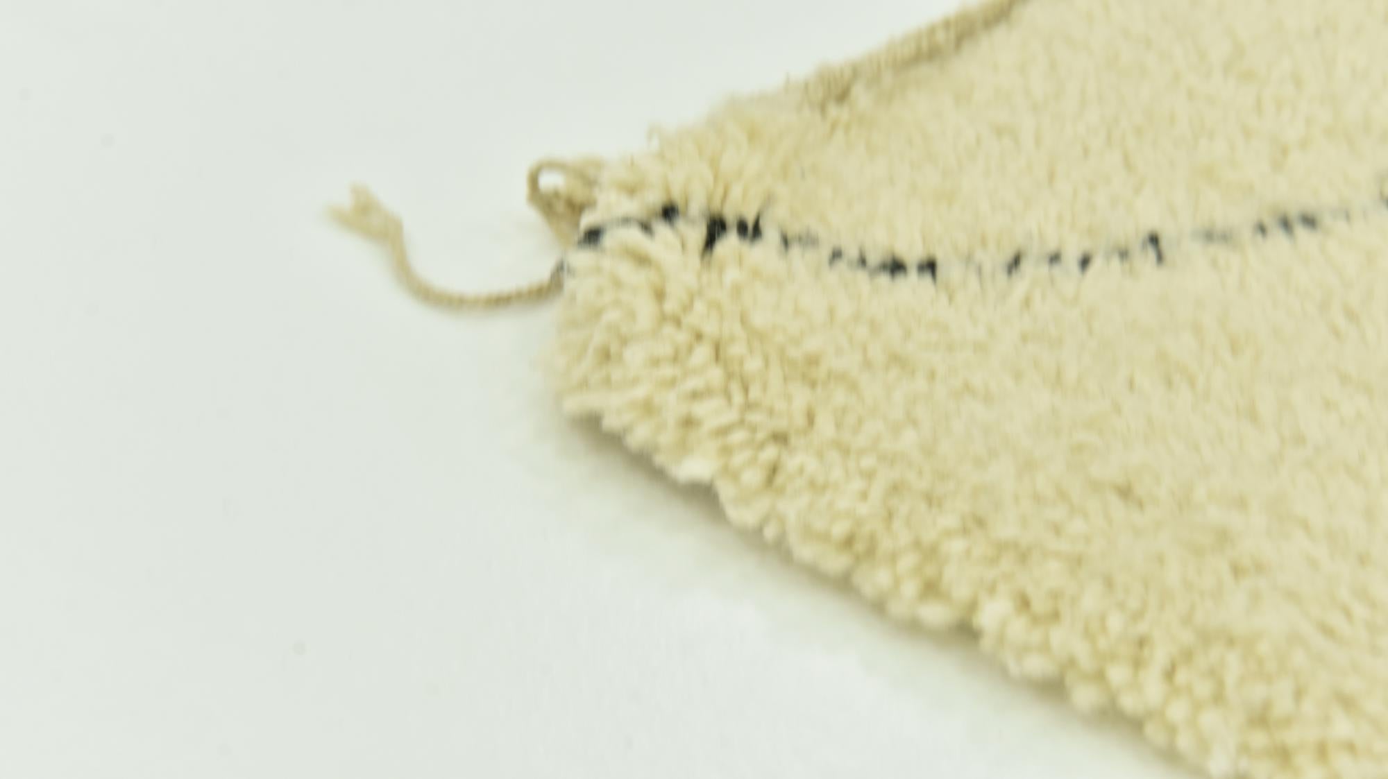 6' 5 x 10' 6 Hand Knotted Moroccan Wool Rug