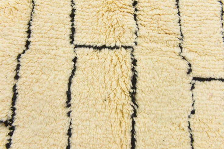 Detail image of 6' 9 x 10' 5 Hand Knotted Moroccan Wool Rug