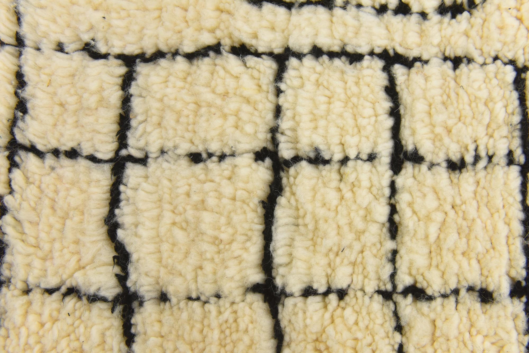 6' 9 x 10' 5 Hand Knotted Moroccan Wool Rug