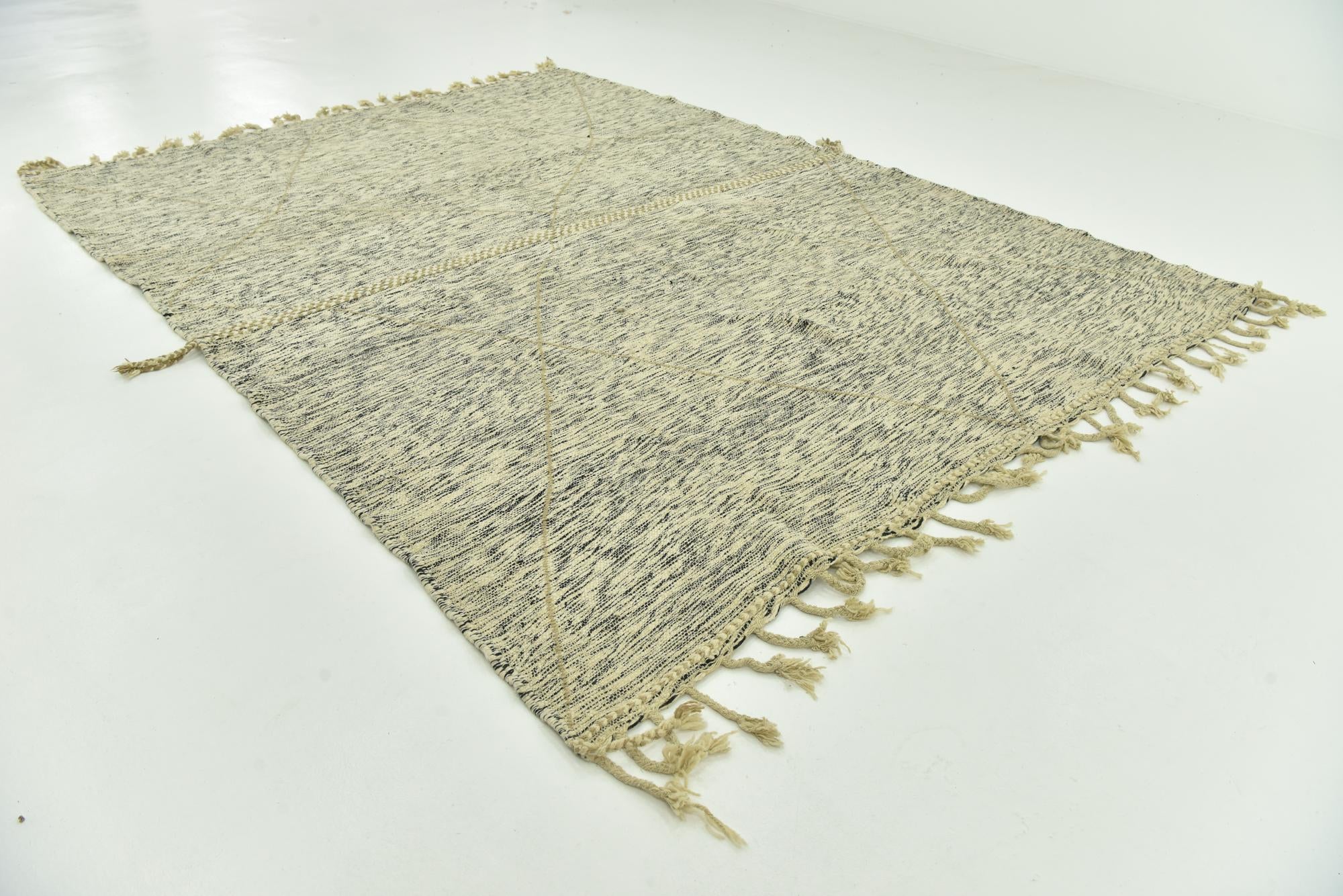 9' 5 x 12' 7 Hand Knotted Moroccan Wool Rug