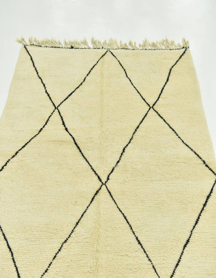 Detail image of 5' 3 x 7' 9 Hand Knotted Moroccan Wool Rug