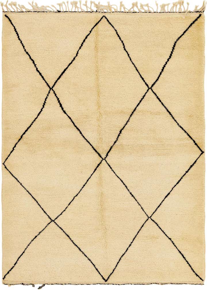 5' 3 x 7' 9 Hand Knotted Moroccan Wool Rug