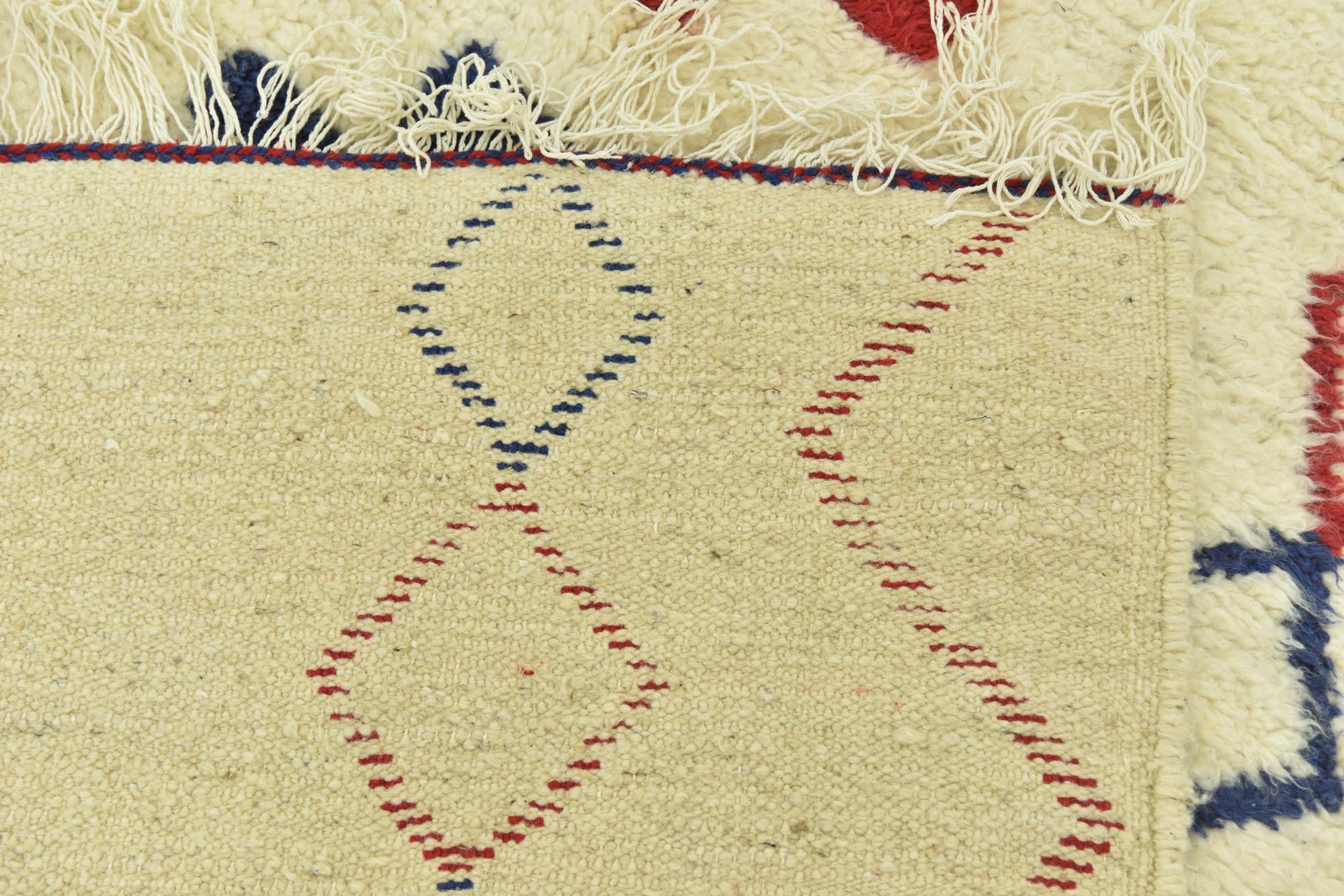5' 1 x 8' 5 Hand Knotted Moroccan Wool Rug