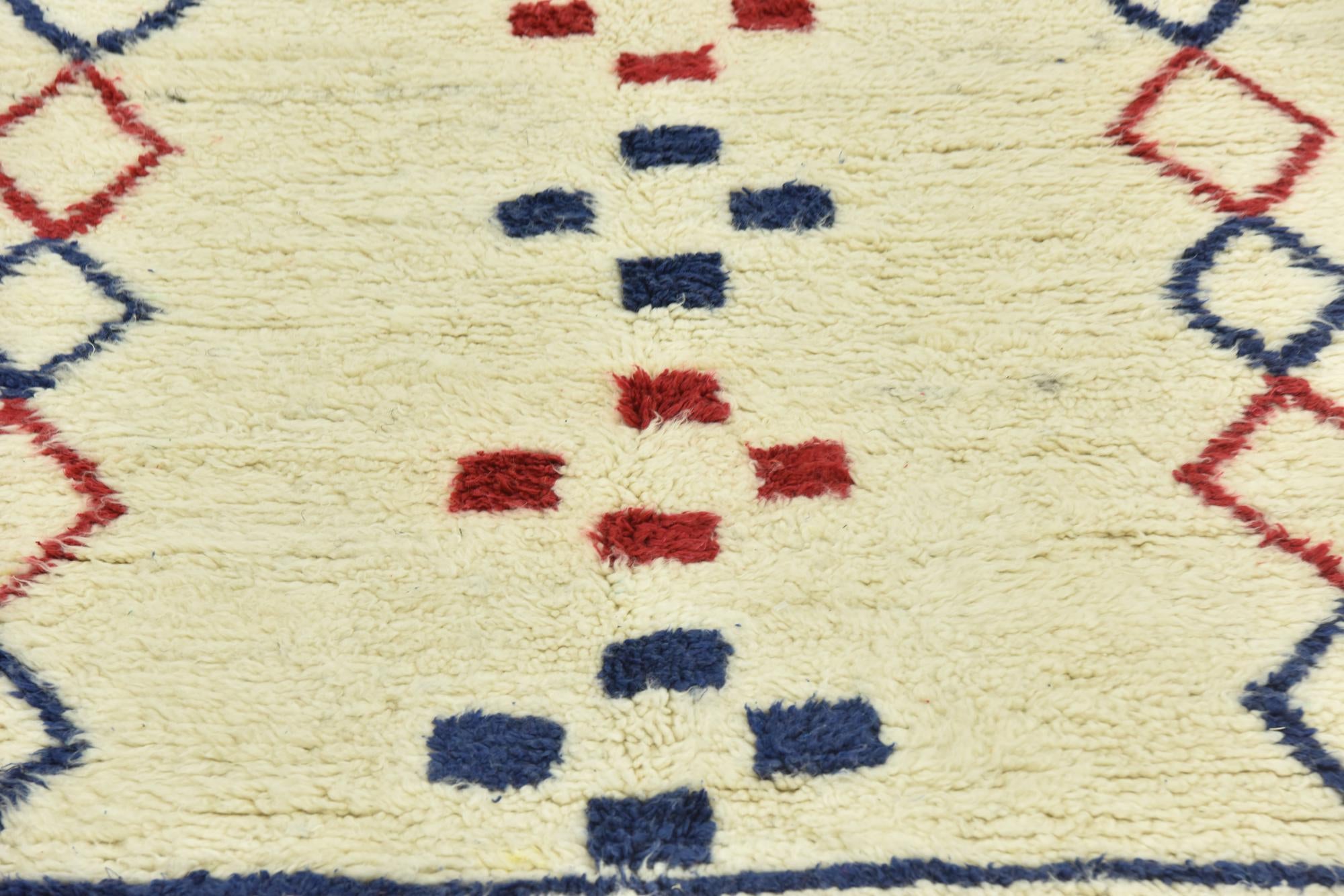 5' 1 x 8' 5 Hand Knotted Moroccan Wool Rug