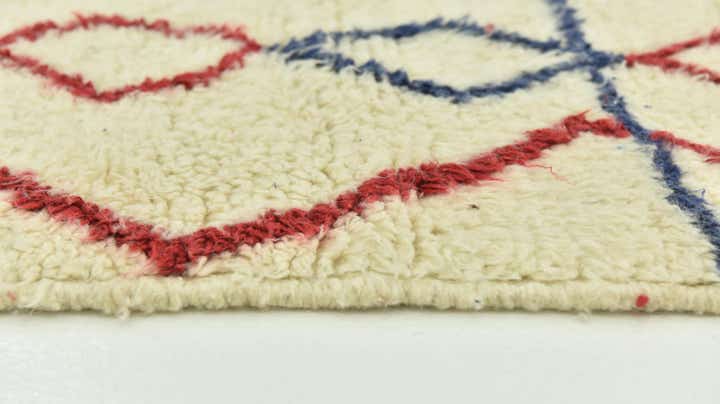 5' 1 x 8' 5 Hand Knotted Moroccan Wool Rug