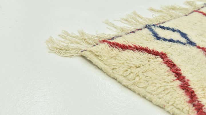 5' 1 x 8' 5 Hand Knotted Moroccan Wool Rug