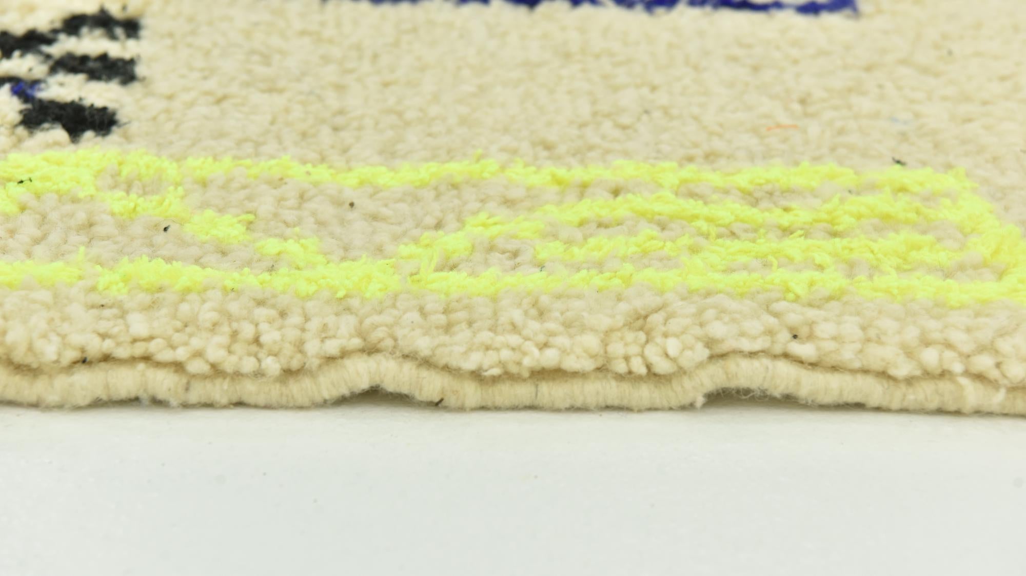 5' 4 x 7' 9 Hand Knotted Moroccan Wool Rug