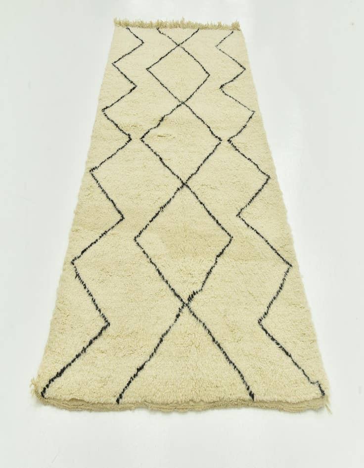 Detail image of 5' 1 x 7' 7  Hand Knotted Moroccan Wool Rug