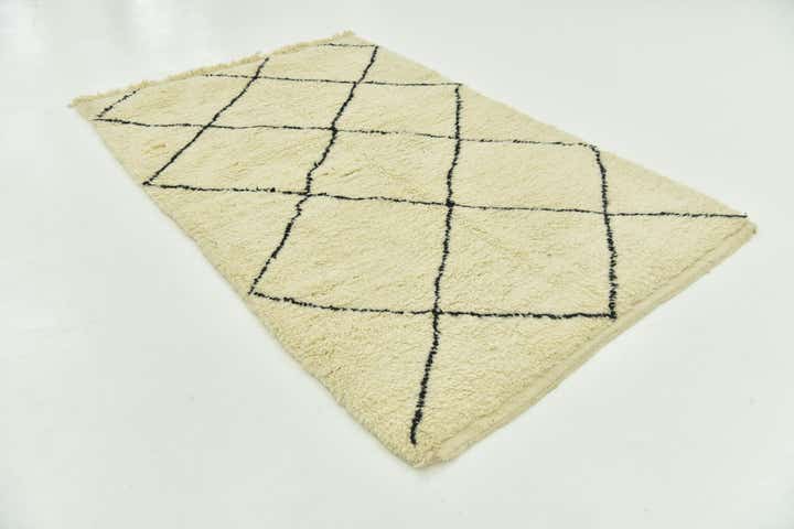 5' 2 x 8' 2 Hand Knotted Moroccan Wool Rug