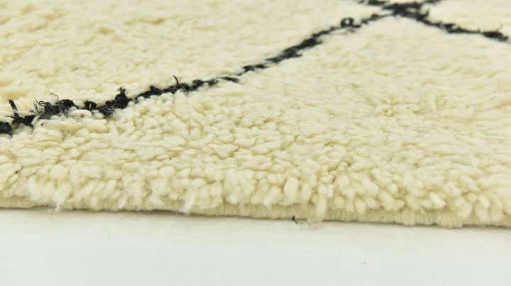 5' 2 x 8' 2 Hand Knotted Moroccan Wool Rug