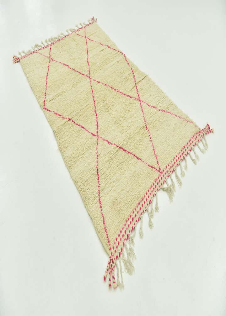 4' 10 x 8' Hand Knotted Moroccan Wool Rug