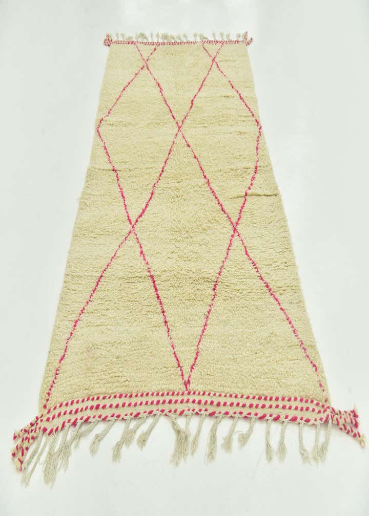 4' 10 x 8' Hand Knotted Moroccan Wool Rug