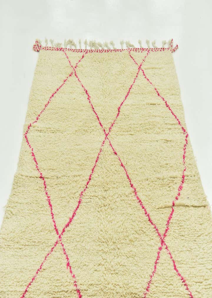 4' 10 x 8' Hand Knotted Moroccan Wool Rug