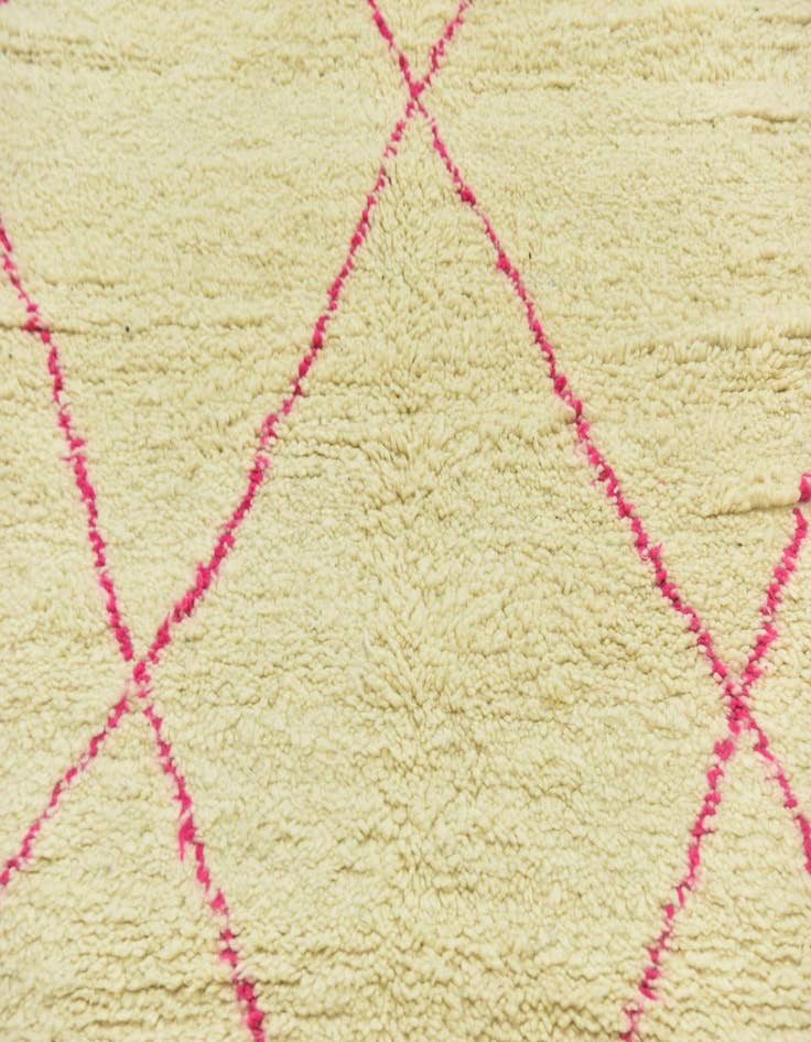 Detail image of 4' 10 x 8' Hand Knotted Moroccan Wool Rug