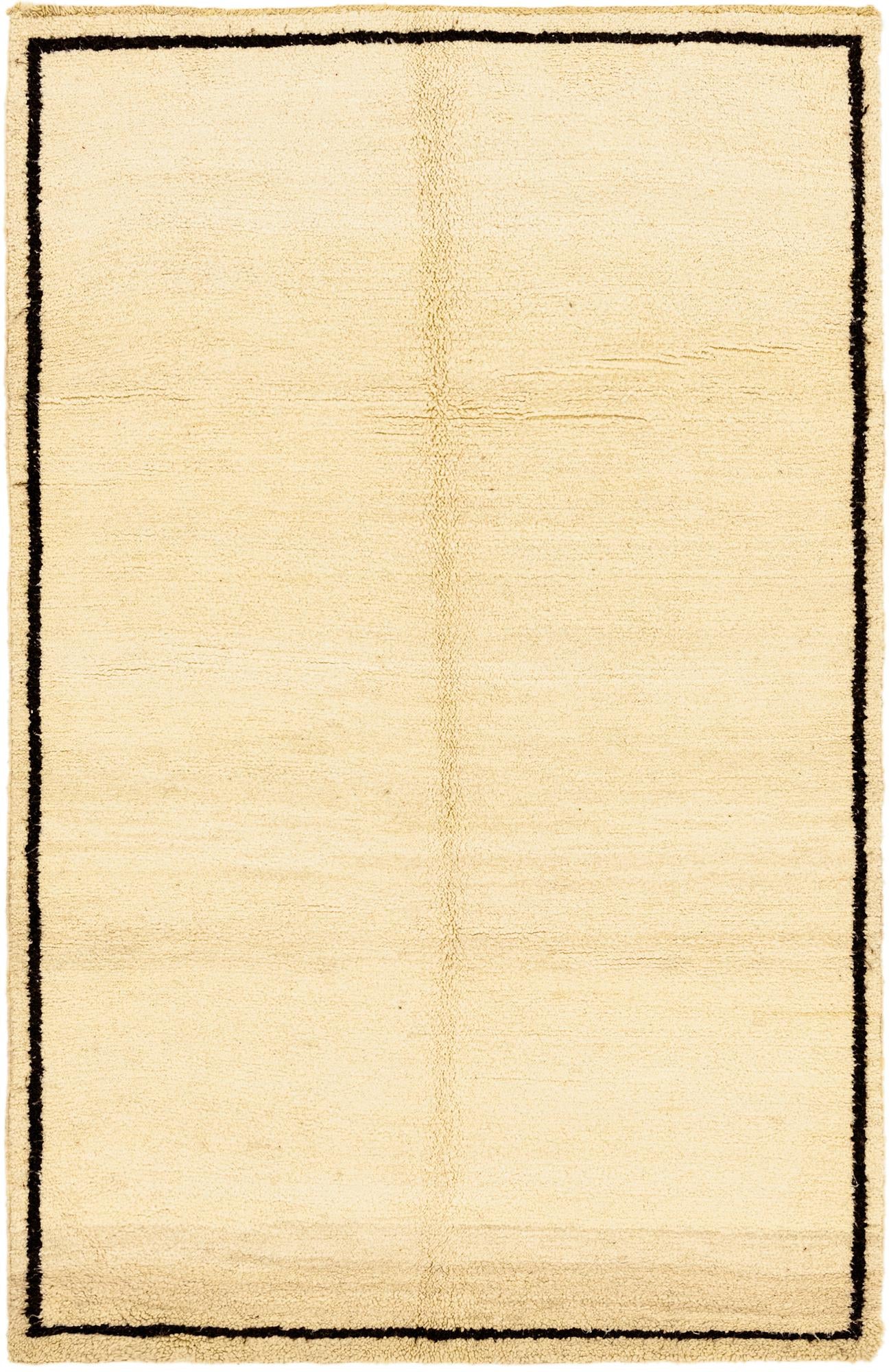 5' 5 x 8' 4 Hand Knotted Moroccan Wool Rug