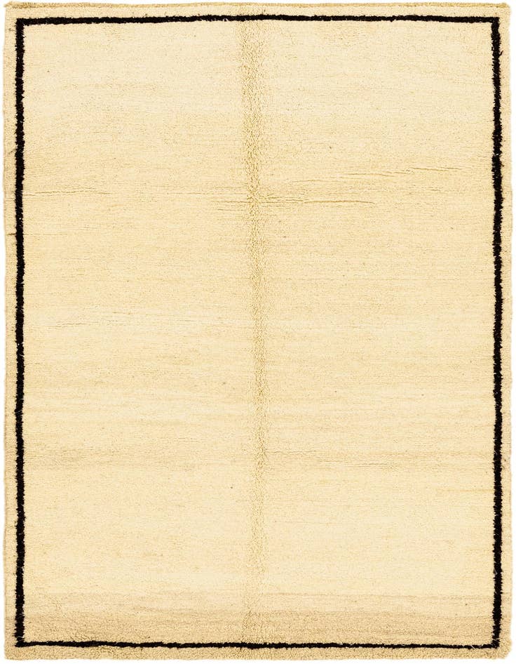 Detail image of 5' 5 x 8' 4 Hand Knotted Moroccan Wool Rug