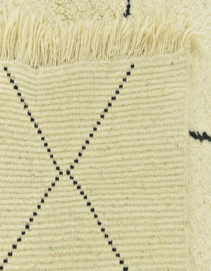 Detail image of 5' 2 x 8' 3  Hand Knotted Moroccan Wool Rug