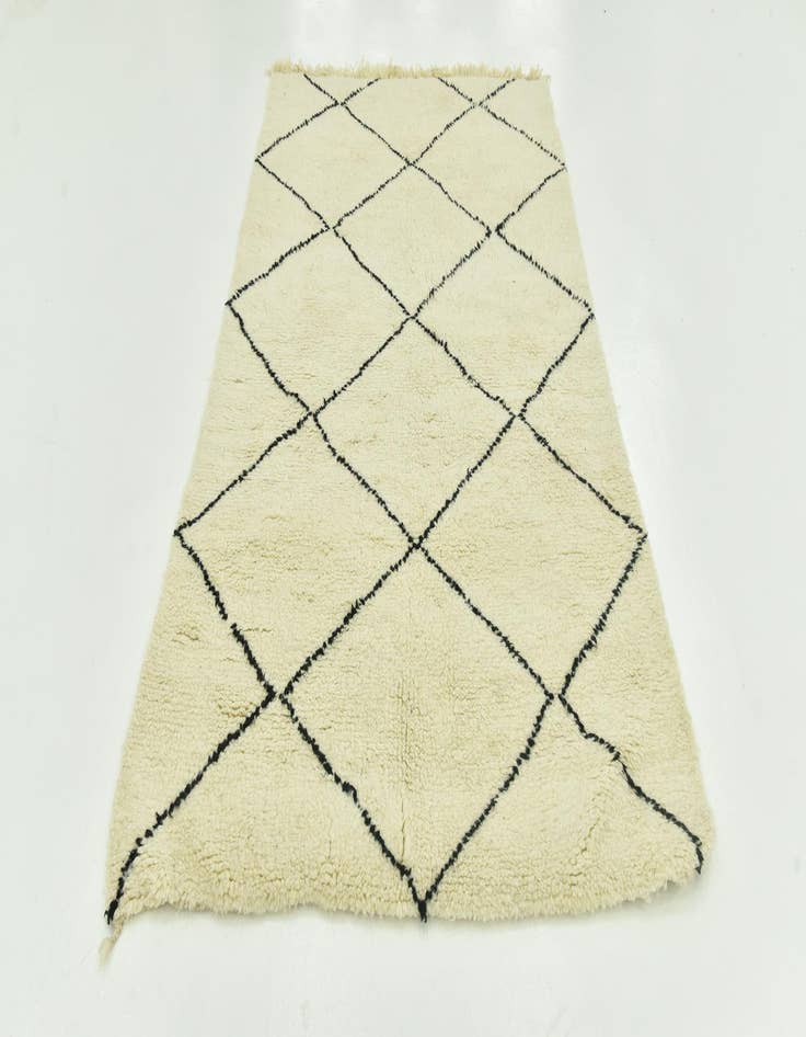 Detail image of 5' 2 x 8' 3  Hand Knotted Moroccan Wool Rug