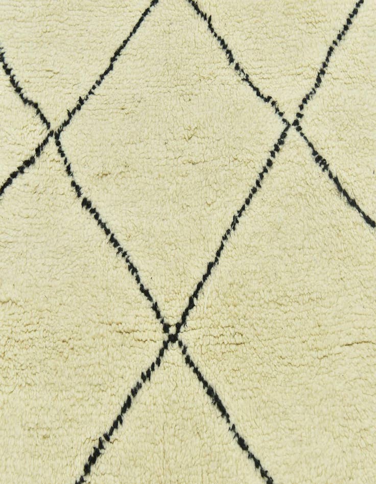 Detail image of 5' 2 x 8' 3  Hand Knotted Moroccan Wool Rug